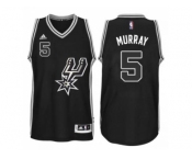 Men's San Antonio Spurs #5 Dejounte Murray adidas Black Signature Spur Swingman Jersey