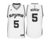 Men's San Antonio Spurs #5 Dejounte Murray adidas White Player Swingman Jersey