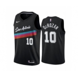 Men's San Antonio Spurs Black #10 DeMar DeRozan Black City Edition Fiesta 2020-21 Stitched Basketball Jersey