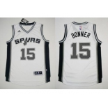 NBA Revolution 30 San Antonio Spurs #15 Matt Bonner White Stitched Jerseys