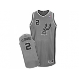 NBA San Antonio Spurs #2 Kawhi Leonard Grey Alternate Jerseys