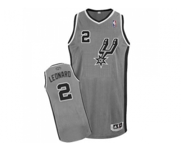 NBA San Antonio Spurs #2 Kawhi Leonard Grey Alternate Jerseys