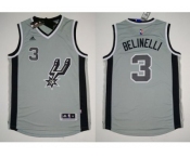 NBA San Antonio Spurs #3 Marco Belinelli Grey Alternate Stitched Jerseys