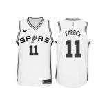 Nike NBA San Antonio Spurs #11 Bryn Forbes Jersey 2017-18 New Season White Jersey