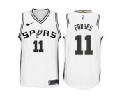 Nike NBA San Antonio Spurs #11 Bryn Forbes Jersey 2017-18 New Season White Jersey