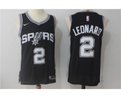 Nike NBA San Antonio Spurs #2 Kawhi Leonard Jersey 2017-18 New Season Black Jersey