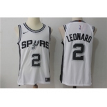 Nike NBA San Antonio Spurs #2 Kawhi Leonard Jersey 2017-18 New Season White Jersey