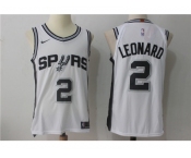 Nike NBA San Antonio Spurs #2 Kawhi Leonard Jersey 2017-18 New Season White Jersey