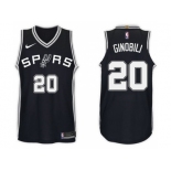 Nike NBA San Antonio Spurs #20 Manu Ginobili Jersey 2017-18 New Season Black Jersey