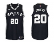 Nike NBA San Antonio Spurs #20 Manu Ginobili Jersey 2017-18 New Season Black Jersey