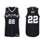 Nike NBA San Antonio Spurs #22 Rudy Gay Jersey 2017-18 New Season Black Jersey