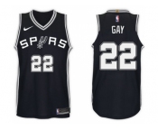 Nike NBA San Antonio Spurs #22 Rudy Gay Jersey 2017-18 New Season Black Jersey