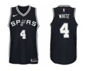 Nike NBA San Antonio Spurs #4 Derrick White Jersey 2017-18 New Season Black Jersey