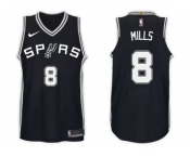 Nike NBA San Antonio Spurs #8 Patty Mills Jersey 2017-18 New Season Black Jersey