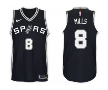 Nike NBA San Antonio Spurs #8 Patty Mills Jersey 2017-18 New Season Black Jersey