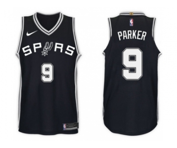 Nike NBA San Antonio Spurs #9 Tony Parker Jersey 2017-18 New Season Black Jersey