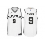 Nike NBA San Antonio Spurs #9 Tony Parker Jersey 2017-18 New Season White Jersey