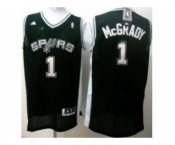 nba san antonio spurs #1 mcgrady black[revolution 30 swingman]