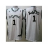 nba san antonio spurs #1 mcgrady white[revolution 30 swingman]