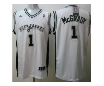 nba san antonio spurs #1 mcgrady white[revolution 30 swingman]