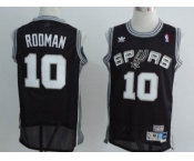 nba san antonio spurs #10 rodman black[swingman