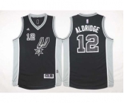 nba san antonio spurs #12 aldridge black[2016 new]