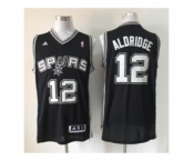 nba san antonio spurs #12 aldridge black[revolution 30 swingman]