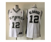 nba san antonio spurs #12 aldridge white[revolution 30 swingman]