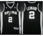 nba san antonio spurs #2 leonard black[revolution 30 swingman]