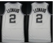 nba san antonio spurs #2 leonard white[revolution 30 swingman]