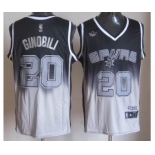 nba san antonio spurs #20 ginobili black-grey[limited]