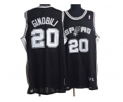 nba san antonio spurs #20 ginobili black