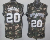 nba san antonio spurs #20 ginobili camo