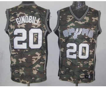 nba san antonio spurs #20 ginobili camo