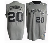 nba san antonio spurs #20 ginobili grey