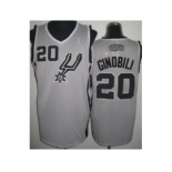 nba san antonio spurs #20 ginobili grey[revolution 30]