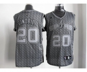 nba san antonio spurs #20 ginobili grey[static fashion swingman]