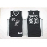 nba san antonio spurs #20 manu black[2016 new]