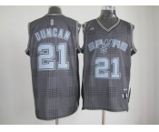 nba san antonio spurs #21 duncan black grey[2012]