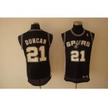 nba san antonio spurs #21 duncan black(fans edition)