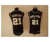 nba san antonio spurs #21 duncan black(fans edition)