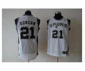 nba san antonio spurs #21 duncan white(fans edition)