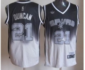 nba san antonio spurs #21 tim duncan black-grey[limited]