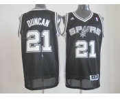 nba san antonio spurs #21 tim duncan black[revolution 30 swingman]