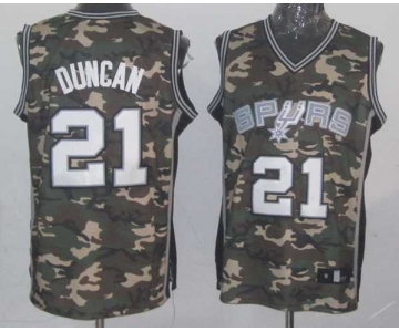 nba san antonio spurs #21 tim duncan camo