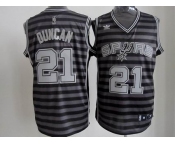 nba san antonio spurs #21 tim duncan grey[black strip]