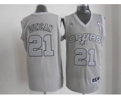 nba san antonio spurs #21 tim duncan grey[fullgrey]