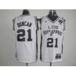 nba san antonio spurs #21 tim duncan white[latin night]