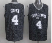 nba san antonio spurs #4 green black leopard print[2014 new]