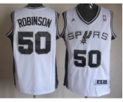 nba san antonio spurs #50 robinson white[revolution 30 swingman]